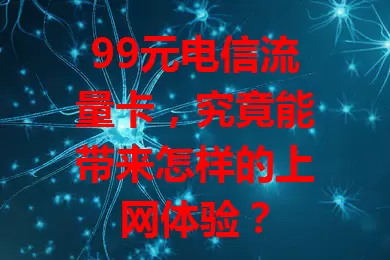 99元电信流量卡，究竟能带来怎样的上网体验？