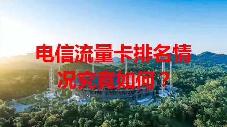 电信流量卡排名情况究竟如何？