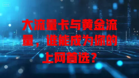 大流量卡与黄金流量，谁能成为你的上网首选？
