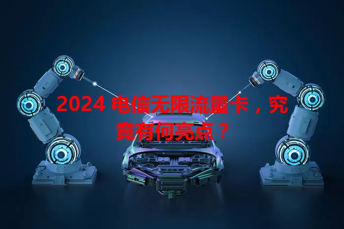 2024 电信无限流量卡，究竟有何亮点？