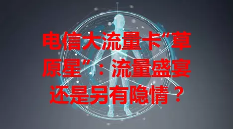 电信大流量卡“草原星”：流量盛宴还是另有隐情？