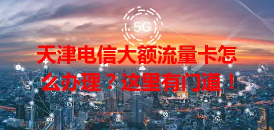 天津电信大额流量卡怎么办理？这里有门道！