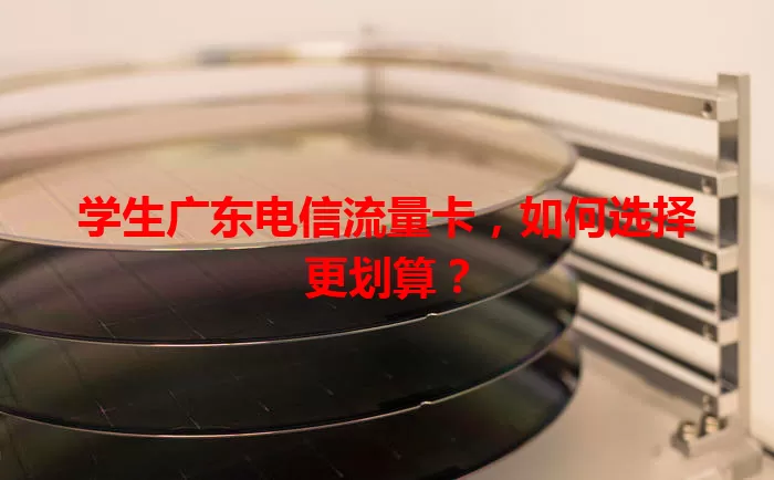 学生广东电信流量卡，如何选择更划算？