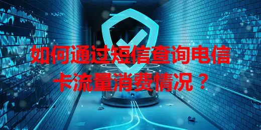 如何通过短信查询电信卡流量消费情况？