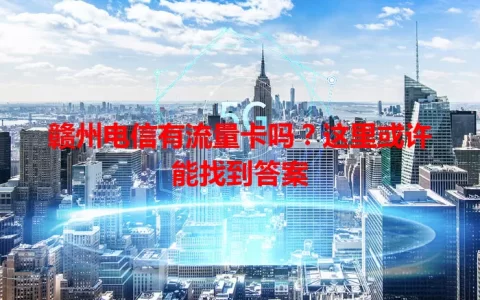 赣州电信有流量卡吗？这里或许能找到答案