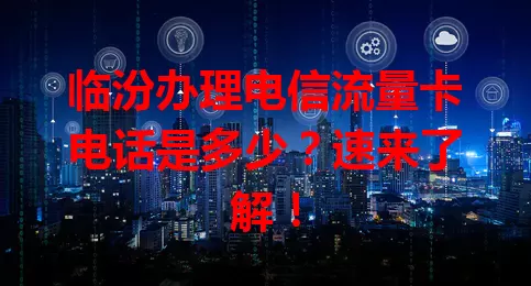 临汾办理电信流量卡电话是多少？速来了解！