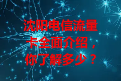 沈阳电信流量卡全面介绍，你了解多少？