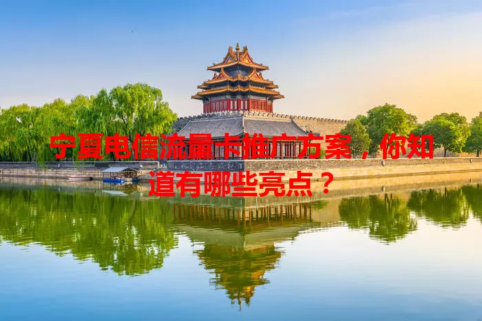 宁夏电信流量卡推广方案，你知道有哪些亮点？