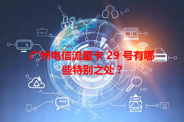 广州电信流量卡 29 号有哪些特别之处？