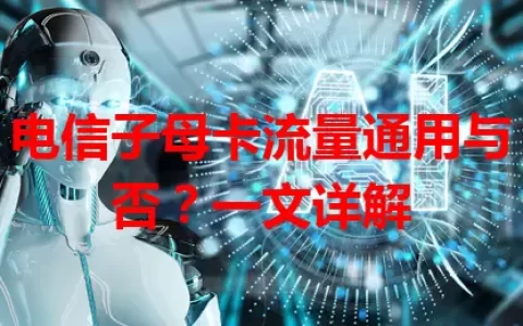 电信子母卡流量通用与否？一文详解