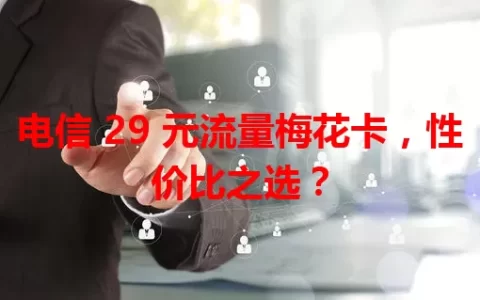 电信 29 元流量梅花卡，性价比之选？