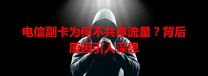 电信副卡为何不共享流量？背后原因引人深思