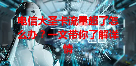 电信大圣卡流量超了怎么办？一文带你了解详情