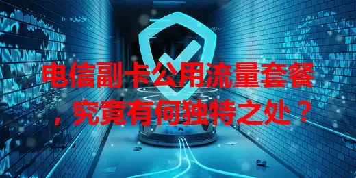 电信副卡公用流量套餐，究竟有何独特之处？
